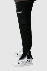 HEAVY SWEAT CARGO PANTS BLACK