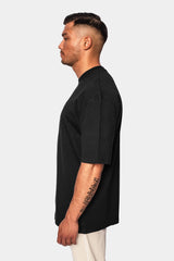 HEAVY OVERSIZE EMBO T-SHIRT BLACK