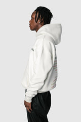HEAVY OVERSIZE VINTAGE TOUR HOODIE CREAM WHITE