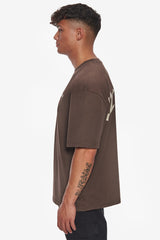HEAVY BACKLOGO T-SHIRT CHOCOLATE BROWN