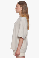 HEAVY MIDDLE HD PRINT T-SHIRT MOON BEAM