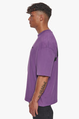 HEAVY BACKLOGO T-SHIRT WASHED PURPLE
