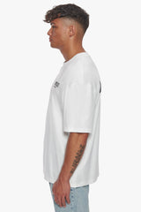 HEAVY OVERSIZE CRIME CLUB T-SHIRT CREAM WHITE