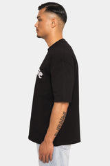 SUPER HEAVY FRONT EMBO T-SHIRT BLACK