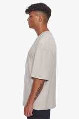HEAVY OVERSIZE LOGO T-SHIRT MOONBEAM