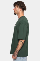 HEAVY EMBO T-SHIRT DARK GREEN