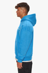HEAVY OVERSIZE EMBO HOODIE LIGHT BLUE