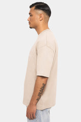 HEAVY HD FRONT LOGO T-SHIRT STONE