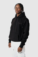 HEAVY OVERSIZE PORTRAIT HOODIE BLACK