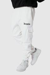LOGO SWEAT CARGO PANT V2 CREAM WHITE