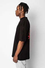 HEAVY OVERSIZE V2 MOON T-SHIRT BLACK