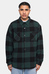 HEAVY FLANNEL JACKET BLACK GREEN