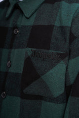 HEAVY FLANNEL JACKET BLACK GREEN