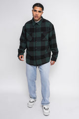 HEAVY FLANNEL JACKET BLACK GREEN