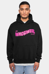 HEAVY OVERSIZE WONDER WAFFEL HOODIE BLACK