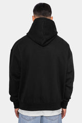 HEAVY OVERSIZE WONDER WAFFEL HOODIE BLACK